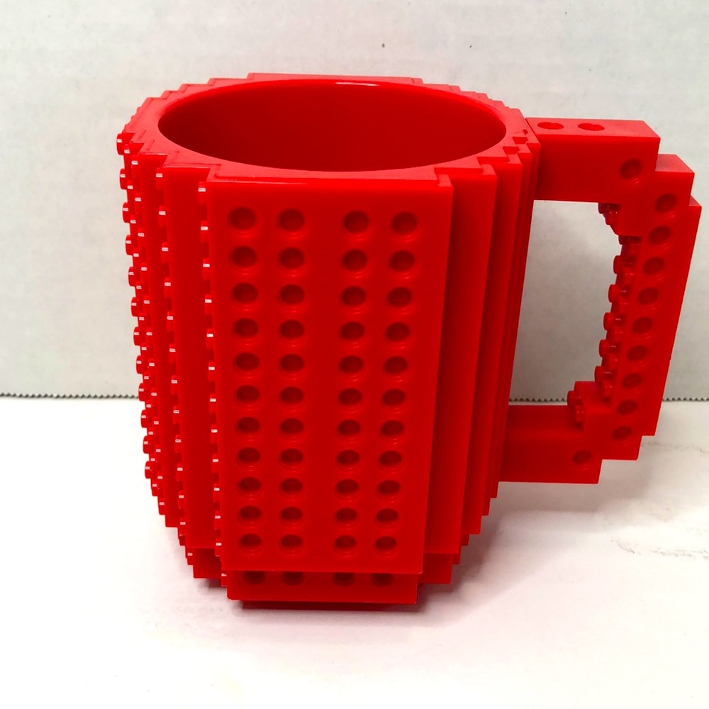 ThinkGeek Build on Brick Plastic Mug